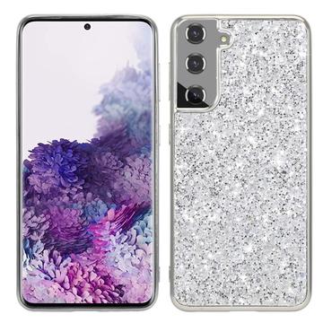 Hybrydowe Etui z Serii Glitter do Samsung Galaxy S24 - Srebrny