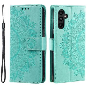 Etui z Portfelem z Serii Mandala do Samsung Galaxy S24 - Zieleń