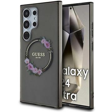 Samsung Galaxy S24 Ultra Guess IML Flowers Wreath Etui - kompatybilny z MagSafe