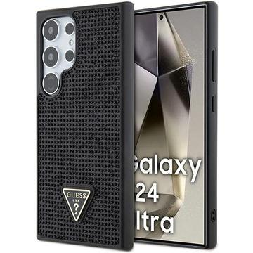 Samsung Galaxy S24 Ultra Etui Guess Rhinestones Triangle Metal Logo