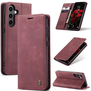 Samsung Galaxy S25 Etui z Portfelem Caseme 013 - Czerwone Wino