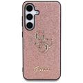 Samsung Galaxy S25 Etui Guess Fixed Glitter 4G Metal Logo