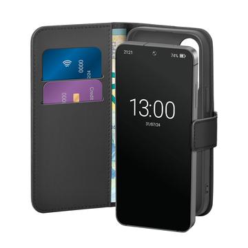 Etui portfelowe Samsung Galaxy S25 z 2 miejscami na karty Puro - czarne