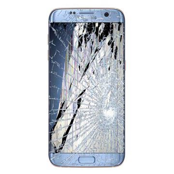 Naprawa LCD i Ekranu Dotykowego Samsung Galaxy S7 Edge (GH97-18533G) - Błękit