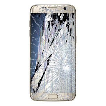 Naprawa LCD i Ekranu Dotykowego Samsung Galaxy S7 Edge (GH97-18533C) - Kolor Złoty