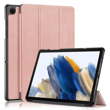 Samsung Galaxy Tab A9+ Inteligentne Etui Folio z Serii Tri-Fold - Różowe Złoto