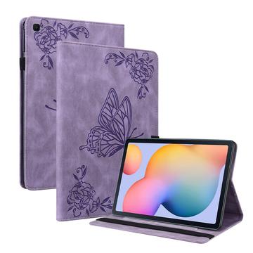 Samsung Galaxy Tab S6 Lite 2020/2022/2024 Etui Folio z serii Butterfly - Fioletowe