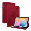 Samsung Galaxy Tab S6 Lite 2020/2022/2024 Etui Folio z serii Butterfly - czerwony