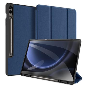 Samsung Galaxy Tab S9 FE+ Zamykane Etui Smart Tri-Fold Dux Ducis Domo (Otwarte Opakowanie A) - Błękit