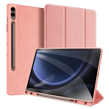 Samsung Galaxy Tab S9 FE+ Zamykane Etui Smart Tri-Fold Dux Ducis Domo - Róż