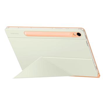 Etui Smart Book Cover EF-BX710POEGWW do Samsung Galaxy Tab S9/S9 FE - Biel / Pomarańcz