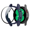 Samsung Galaxy Watch FE Etui z Tworzywa z Hartowane Szkło Ochronne - 40mm - Ciemnoniebieski