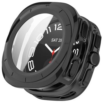 Samsung Galaxy Watch Ultra Etui z Tworzywa z Hartowane Szkło Ochronne - 47mm - Czerń