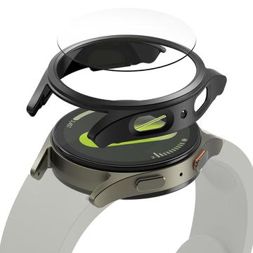 Samsung Galaxy Watch7 Ringke Slim & Glass Etui TPU z ochroną ekranu - 40mm - Tytanowa Czerń