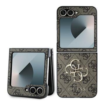 Samsung Galaxy Z Flip6 Hybrydowe Etui Guess 4G Big Metal Logo - Brąz