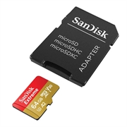 Karta pamięci SanDisk Extreme microSDXC UHS-I U3 SDSQXAH-064G-GN6AA - 64 GB