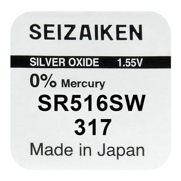 Bateria Seizaiken 317 SR516SW Silver Oxide - 1.55V