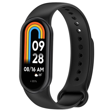 Xiaomi Smart Band 8 Miękki Silikonowy Pasek - Czarny