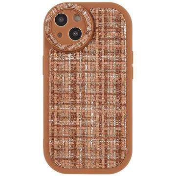 Etui z TPU Canvas do iPhone 14 Plus - Brąz