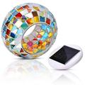 Solar Power LED Mosaic Glass Ball Color Changing Light Lampa ogrodowa do dekoracji trawnika