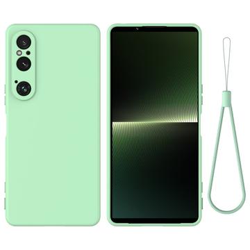 Sony Xperia 1 VI Etui z Płynnego Silikonu - Zieleń