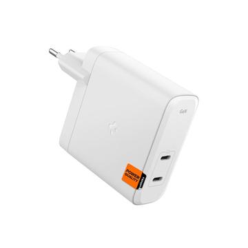 Ładowarka sieciowa Spigen ArcStation Pro GaN-1402 Dual USB-C 140W - biała