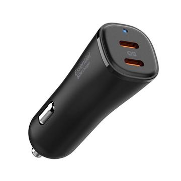 Ładowarka samochodowa Spigen EV502 ArcStation Essential - 50W, 2xUSB-C - Czarna