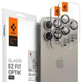 iPhone 16 Pro/16 Pro Max Szkło Hartowane w Obiektywie Spigen Glas.tR Ez Fit Optik Pro - Naturalny tytan