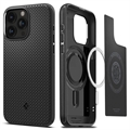 iPhone 15 Pro Hybrydowe Etui Spigen Mag Armor - Matowa Czerń