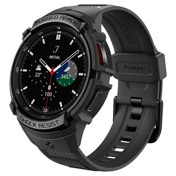 Etui z TPU Spigen Rugged Armor Pro do Samsung Galaxy Watch6 Classic - 47mm - Czerń