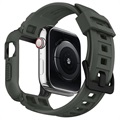 Etui z TPU Spigen Rugged Armor Pro do Apple Watch 7/SE/6/5/4 - 44mm/45mm - Zieleń