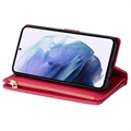 Samsung Galaxy S22 5G Etui z Portfelem Starlight Series - Ciemny Róż