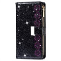 Samsung Galaxy S22+ 5G Etui z Portfelem Starlight Series - Czarne