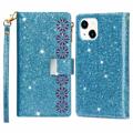 iPhone 14 Pro Etui-Portfel z Serii Starlight - Niebieskie