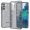 Hybrydowe Etui Stylish Glitter Series - Samsung Galaxy S21 5G – Szare