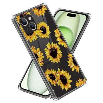 iPhone 15 Stylish Ultracienkie Etui z TPU - Słoneczniki