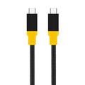 Kabel Tactical BlackBird USB4 Type-C - 1m - czarny/żółty