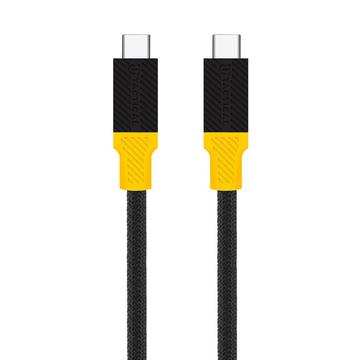 Kabel Tactical BlackBird USB4 Type-C - 1m - czarny/żółty