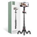 Tech-Protect L07S Bluetooth Selfie Stick z elastycznym statywem - czarny