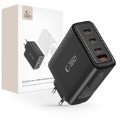 4-Portowa Ładowarka Sieciowa Tech-Protect NC100W-GAN 100W - 3xUSB-C, USB-A - Czerń