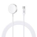 Ładowarka magnetyczna Apple Watch Tech-Protect UltraBoost - kabel USB-C, 120cm - biały