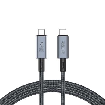 Kabel Tech-Protect UltraBoost Max USB 4.0 Type-C - PD240W, 2m, 8K 40Gbps - Szary