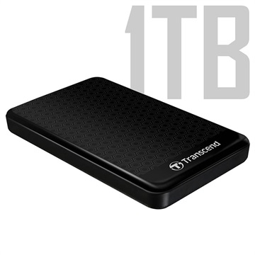 Zewnętrzny Dysk HDD Transcend StoreJet 25A3 USB 3.1 Gen 1 - 1TB - Czarny