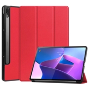 Lenovo Tab P12 Pro Inteligentne Etui Folio z Serii Tri-Fold - Czerwień