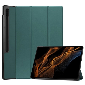 Samsung Galaxy Tab S9 Ultra Inteligentne Etui Folio z Serii Tri-Fold - Zieleń