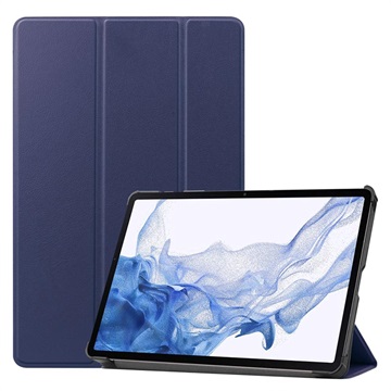 Etui Smart Folio Seria Tri-Fold - Samsung Galaxy Tab S8 - Ciemnoniebieski