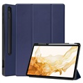 Etui Smart Folio Seria Tri-Fold do Samsung Galaxy Tab S8+ - Ciemnoniebieski