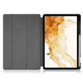 Etui Smart Folio Seria Tri-Fold do Samsung Galaxy Tab S8+ - Ciemnoniebieski