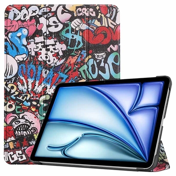 iPad Air 11 (2024) Inteligentne Etui Folio z Serii Tri-Fold - Graffiti