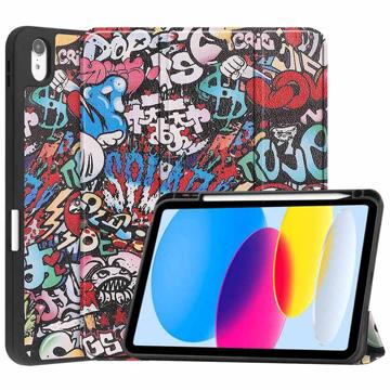 iPad (2022) Inteligentne Etui Folio z Serii Tri-Fold - Graffiti